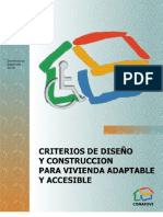 CRITERIOS DE DISEÑO Y CONSTRUCCION PARA VIVIENDA ADAPTABLE Y ACCESIBLE