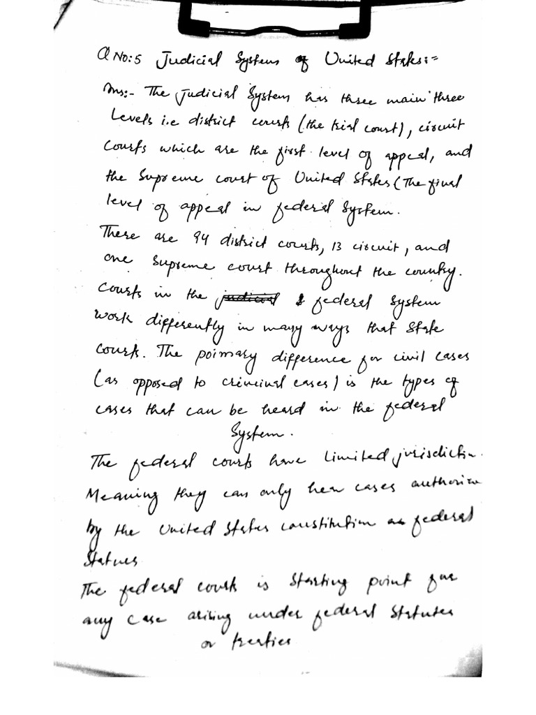 Judicial System Of United States Pdf