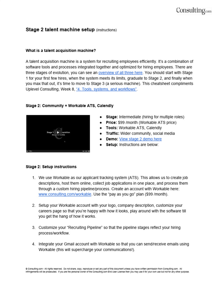 Stage 2 Talent Acquisition Setup Guide | PDF | Gmail | Information ...