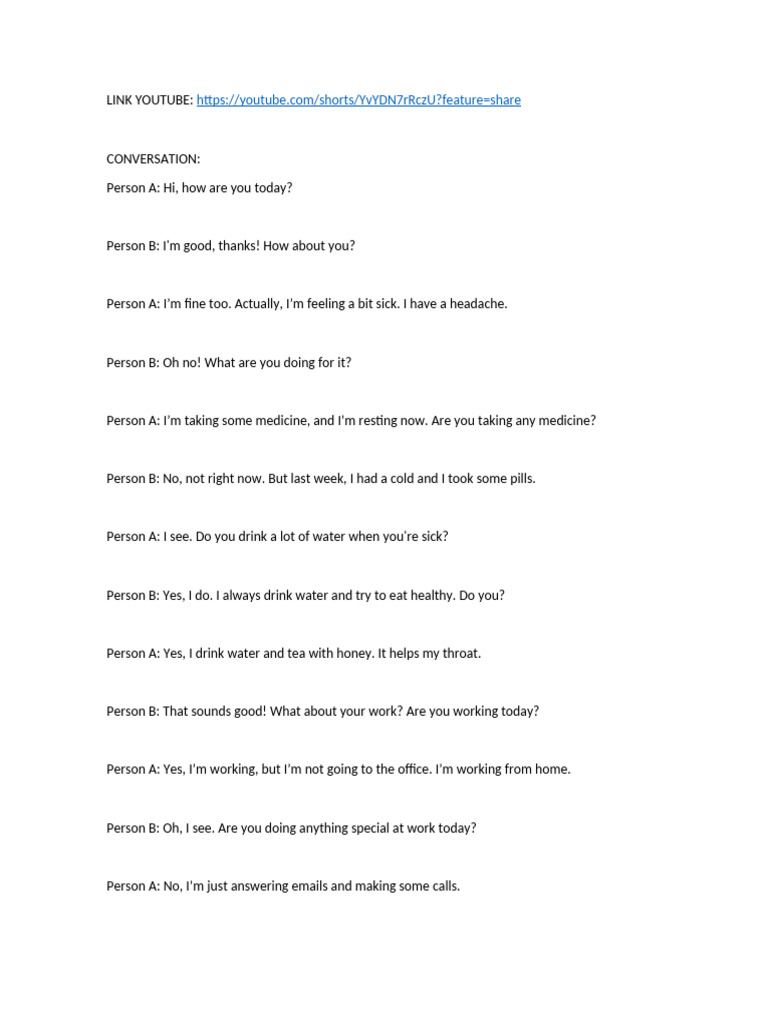 Writing A Conversation Pdf