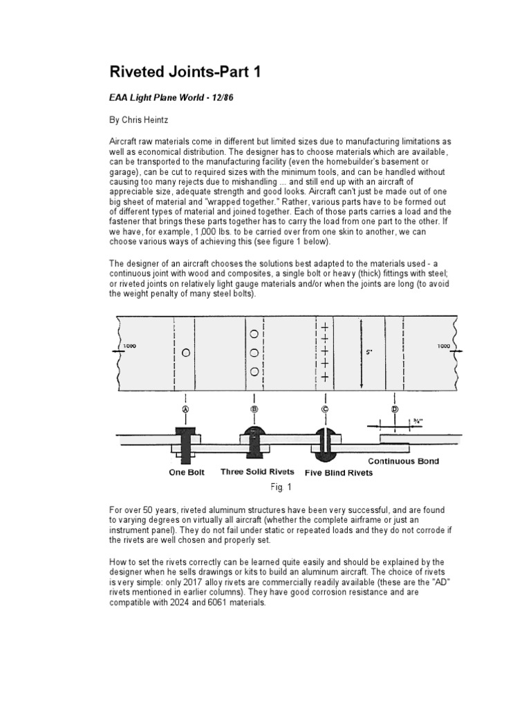 Riveted Joints PDF Rivet Screw
