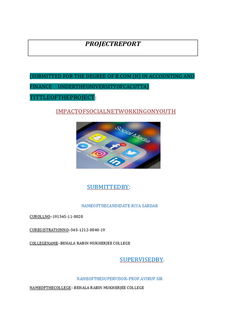 Impact of Social Network On Youth | PDF | Popular Culture & Media ...