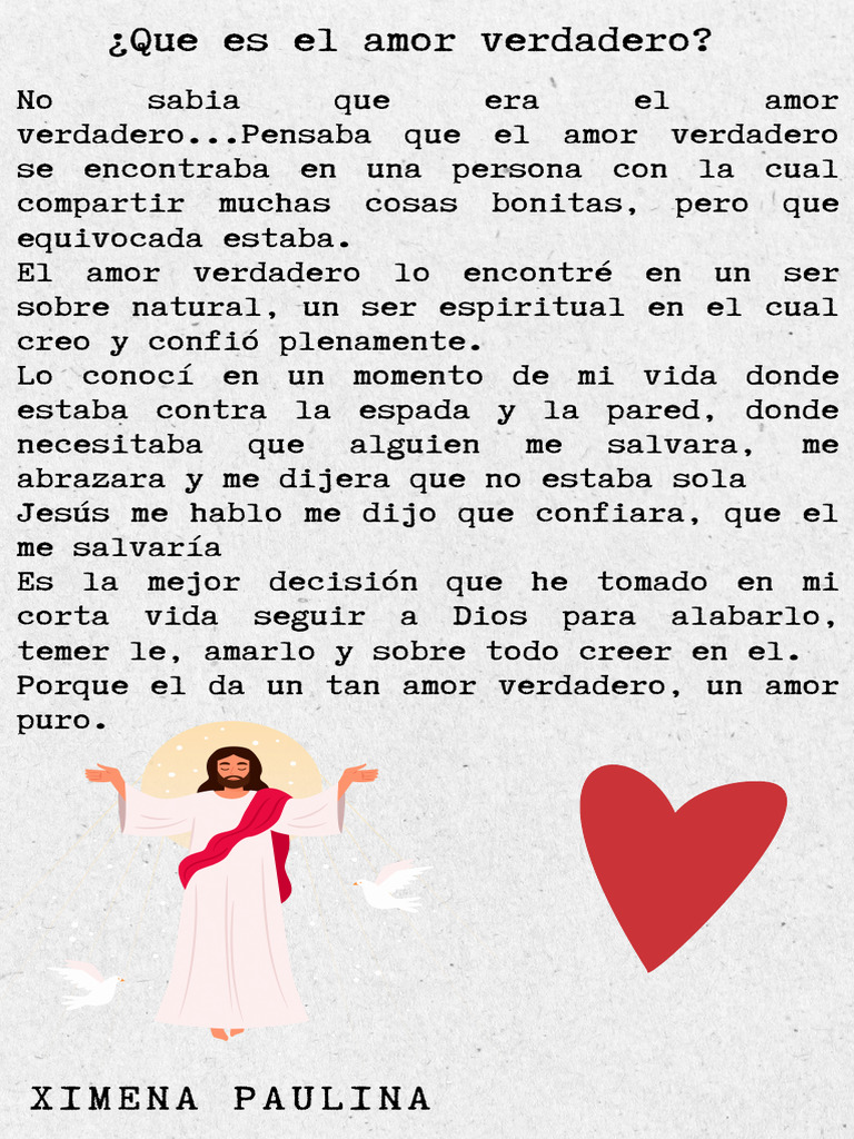 Que Es El Amor Verdadero | PDF