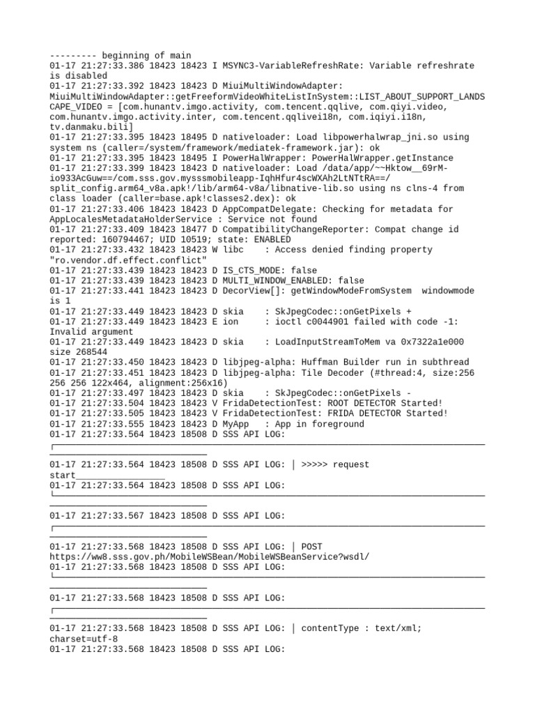 Mobile App Debugging Log Analysis | PDF | Information Technology ...