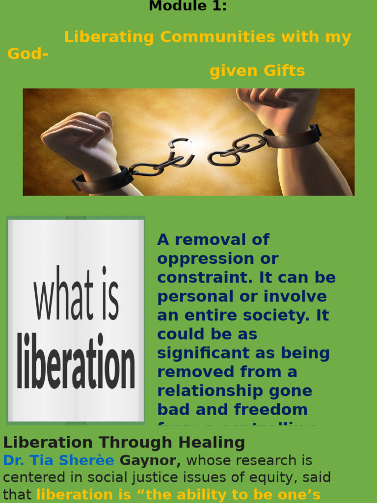 Liberation Through Healing and Expression | PDF