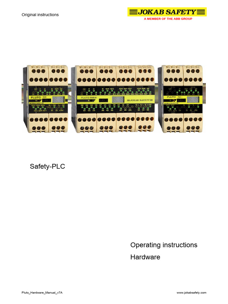 Pluto Safety PLC Hardware Manual | PDF | Transformer | Programmable ...