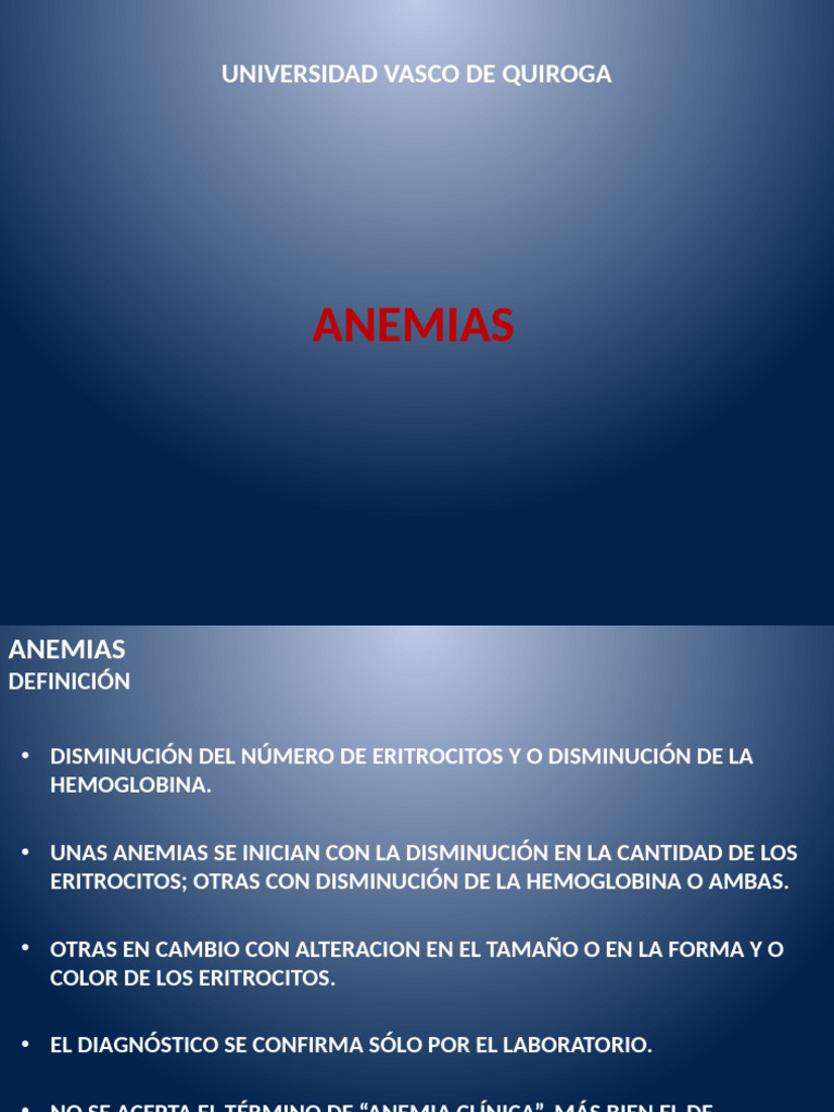 Clasificación y Diagnóstico de Anemias | PDF | Glóbulo rojo | Anemia