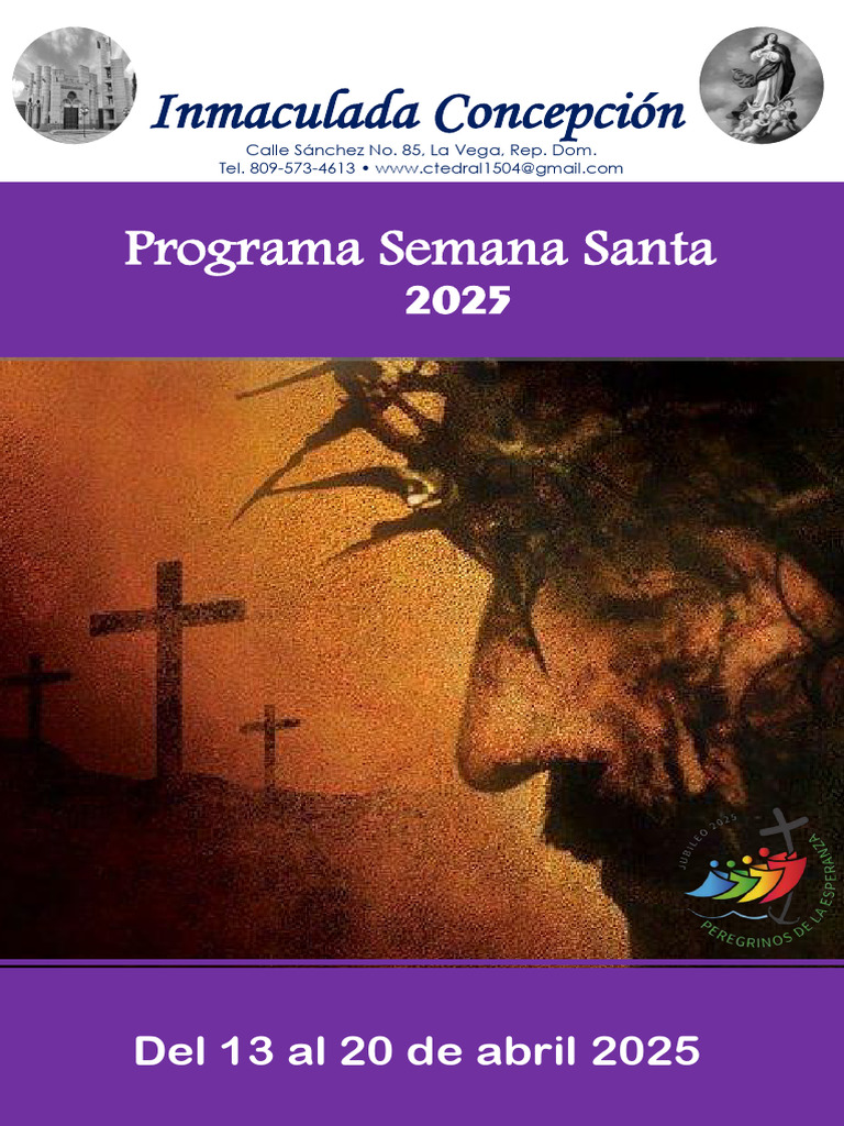 Programa Semana Santa 2025 | PDF | Cristo (título) | eucaristía
