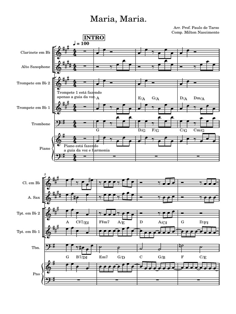 Maria Maria | PDF | Composições musicais | Musicologia