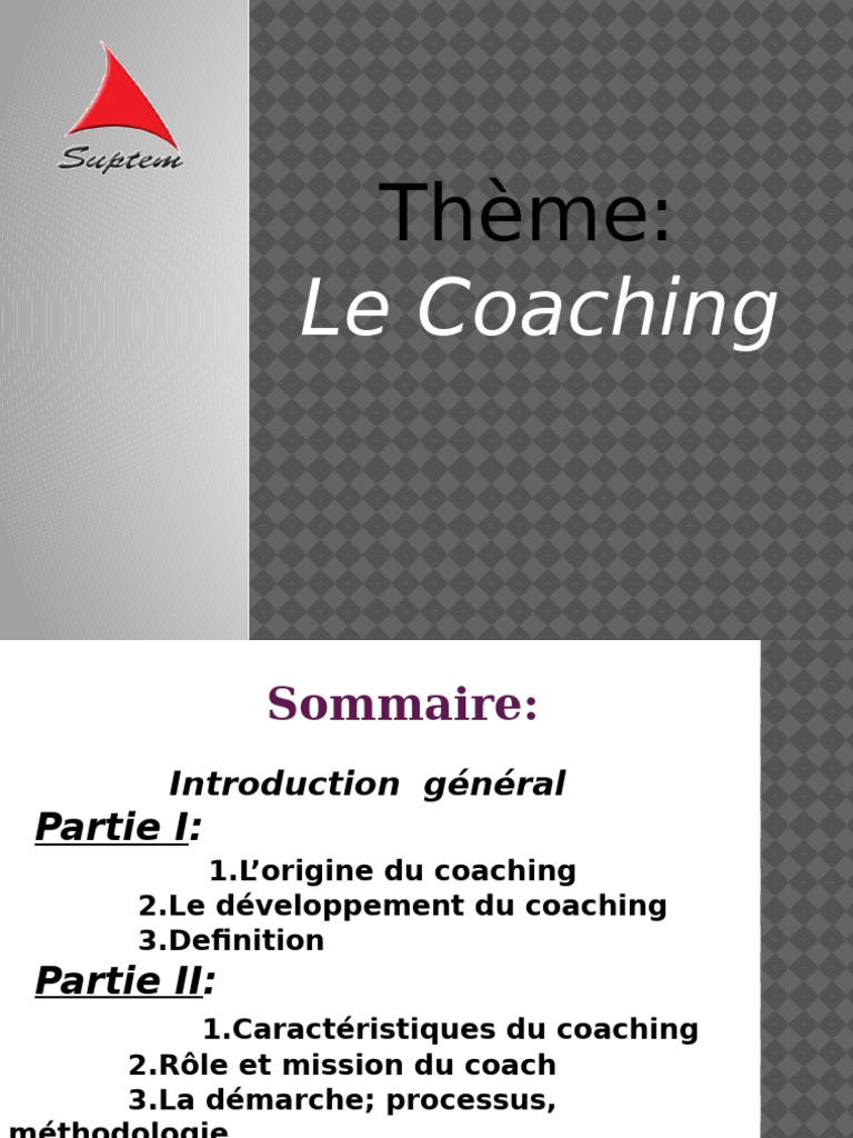 Comprendre le Coaching en Entreprise | PDF | Business