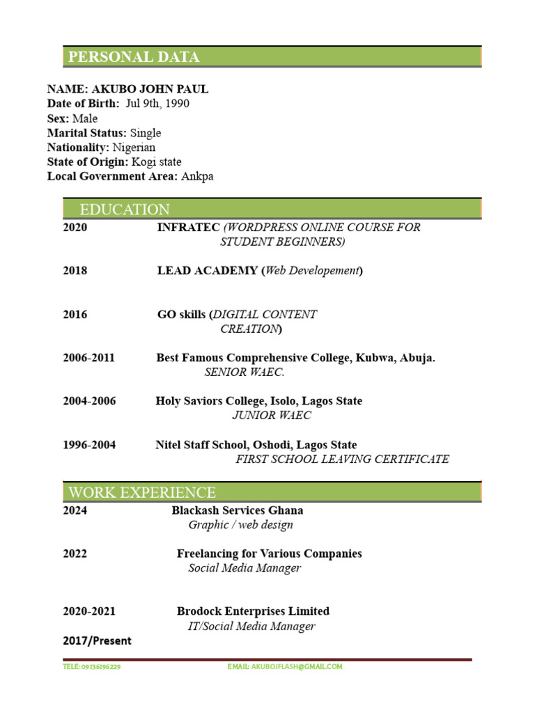 UPDATE CV For Digital Marketing | PDF | Learning