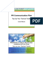 PR Plan Sample