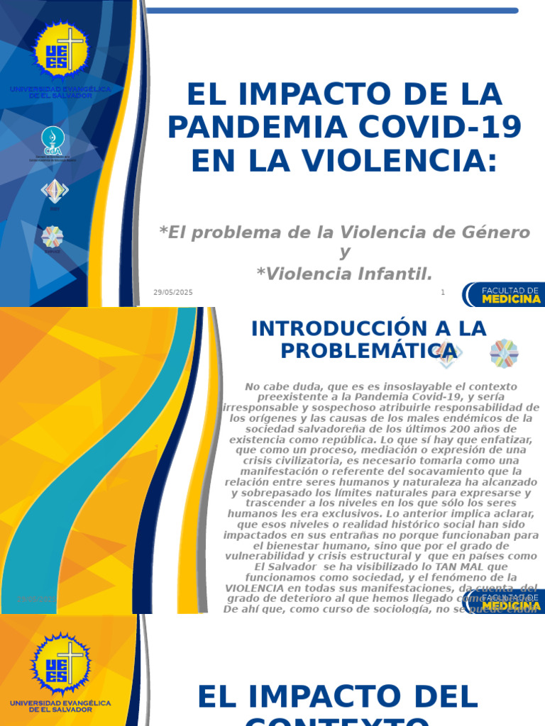 El Impacto de La Pandemia Covid-19 en La Violencia de Género e Infantil ...
