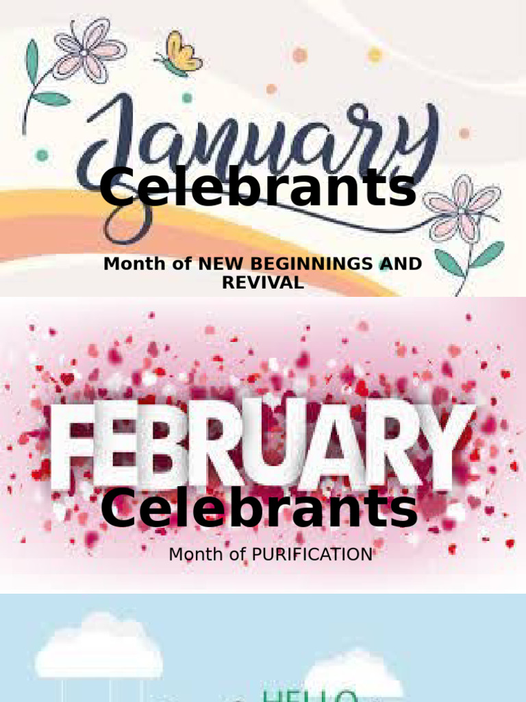 Month Celebrants | PDF