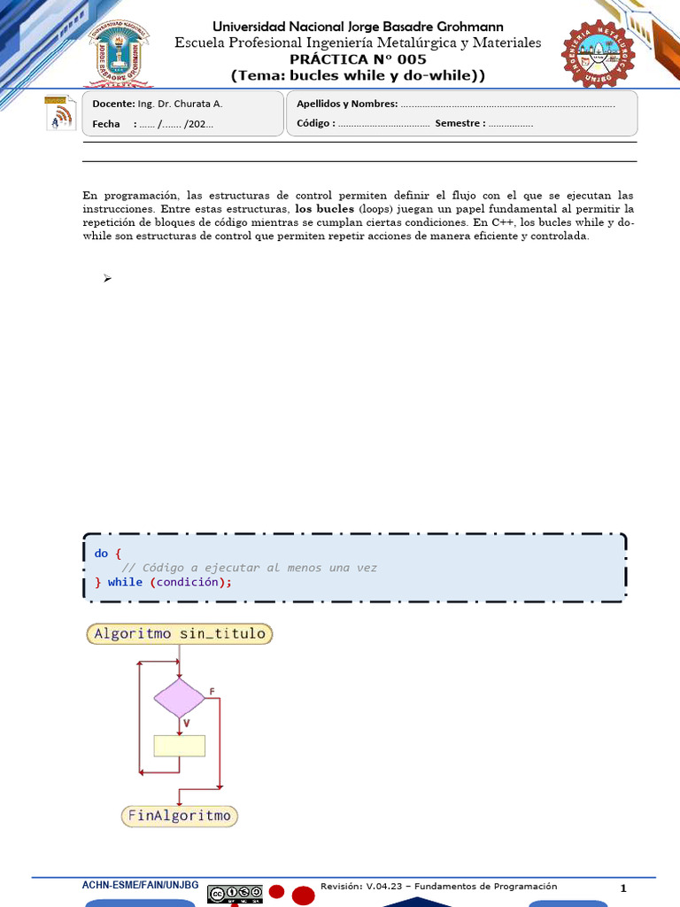 Bucles While y Do-While en C++ | PDF | C ++ | Flujo de control