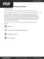 Dosage Rounding Rules for Nursing | PDF | Chemistry | Dose (Biochemistry)