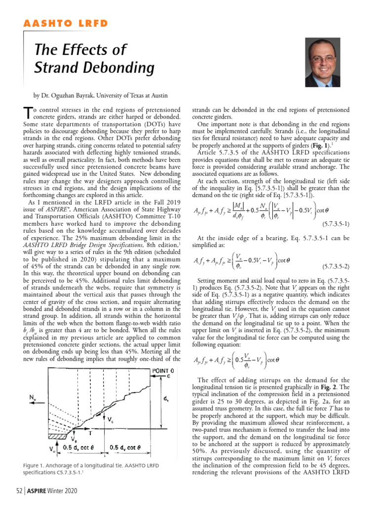 Effect of Strand Debonding | PDF | Structural Engineering | Mechanical ...