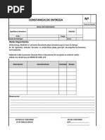 Formato Entrega de Dotacion Individual  Salario mínimo 