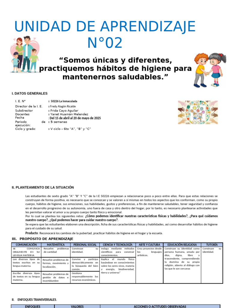 6to Unidad de Aprendizaje 2 | PDF | Decimal | Aprendizaje