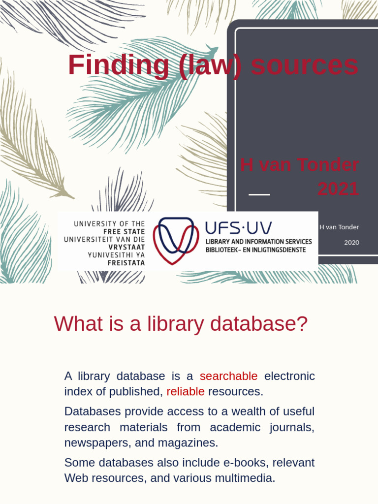 Finding Law Sources Online 2020 | PDF | Libraries | Databases
