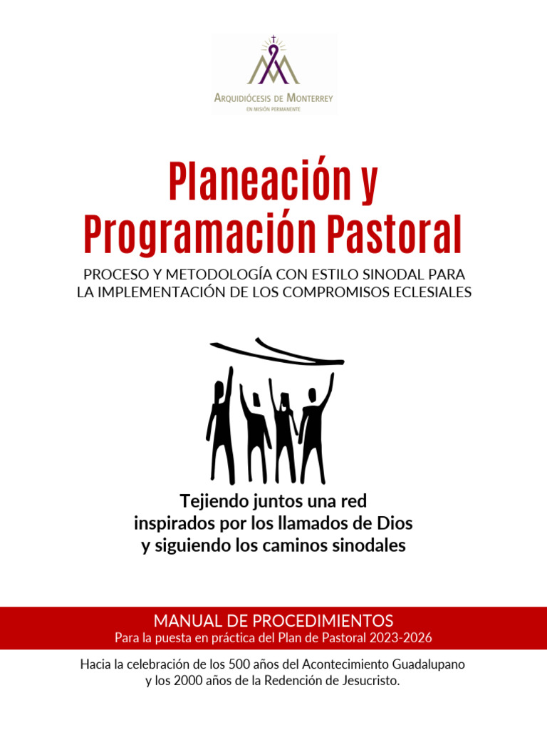 Manual de Planeación Pastoral 2023-2026 | PDF | Planificación | Jesús