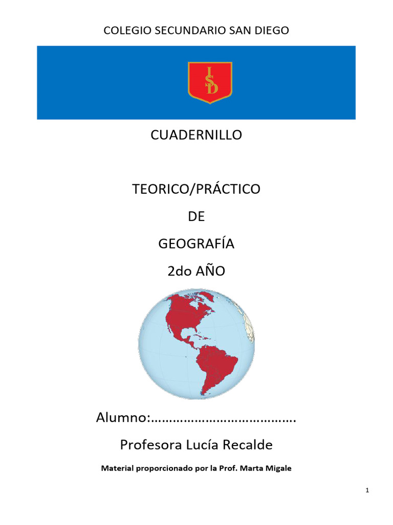 Cuadernillo de Geografía 2do Año | PDF | Clima | Herida