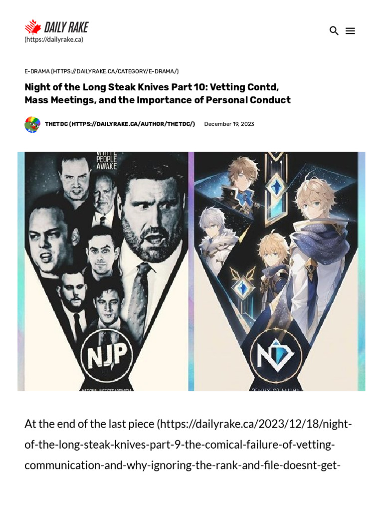 NJP 2023: Vetting and Conduct Issues | PDF