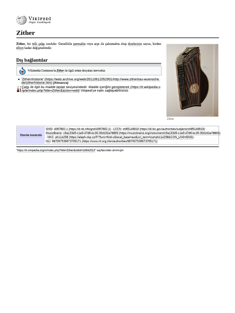 Zither | PDF