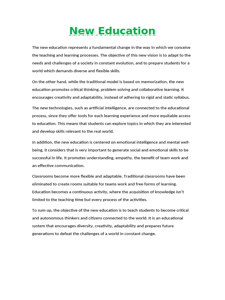 Transforming Education for Future Skills | PDF