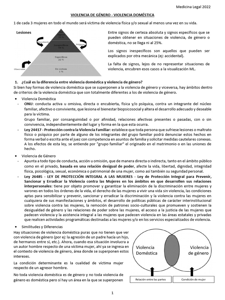 Violencia de Género - Violencia Doméstica | PDF | La violencia contra ...