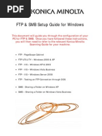Download Konica Minolta FTP  SMB Setup Guide for Windows V12 by Mauricio Valenzuela Reyes SN86915560 doc pdf
