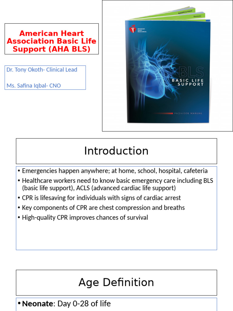 AHA Basic Life Support Guidelines | PDF | Cardiopulmonary Resuscitation ...