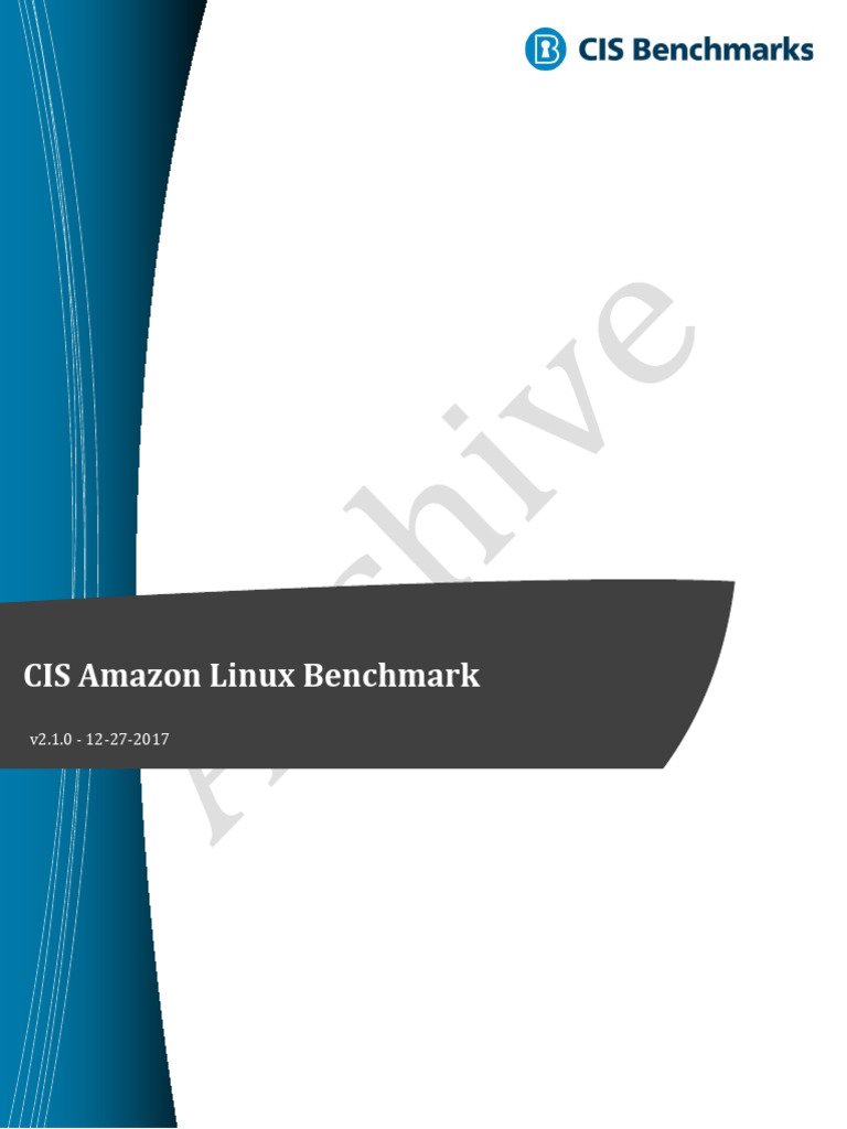 CIS Amazon Linux Benchmark v2.1.0 | PDF | File System | Data Management