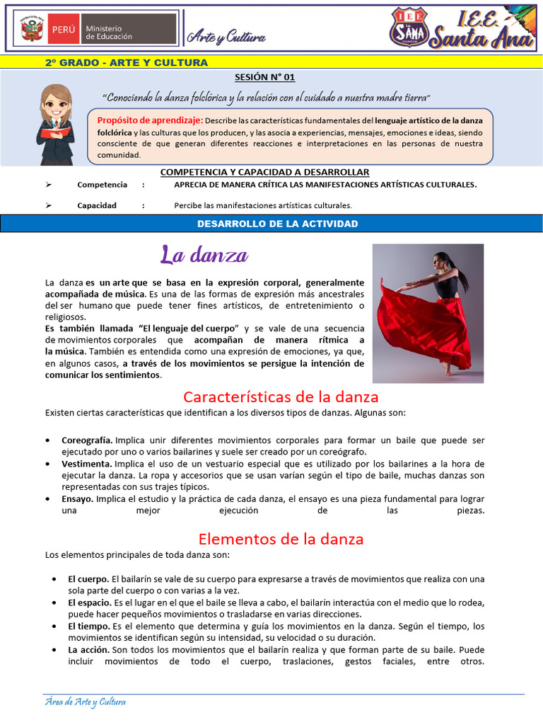 Danza Folclórica: Arte y Cultura Peruana | PDF | Bailes | Folklore