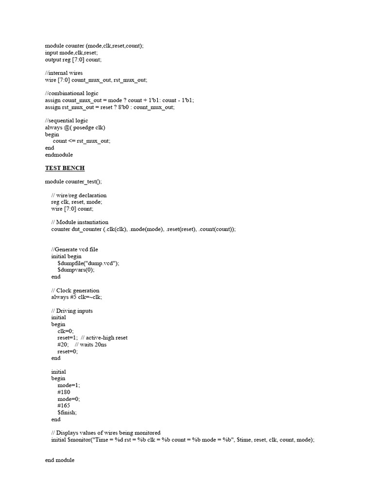 Module Counter | PDF