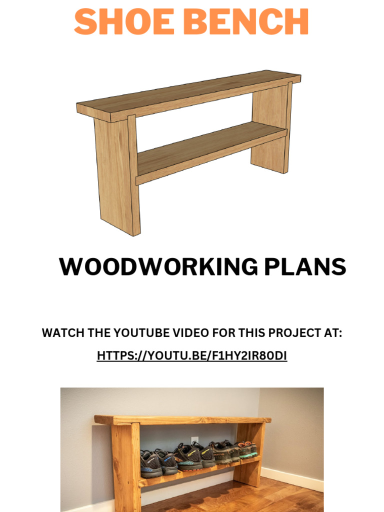 DIY Shoe Bench Woodworking Plans | PDF | Metalworking | Woodworking