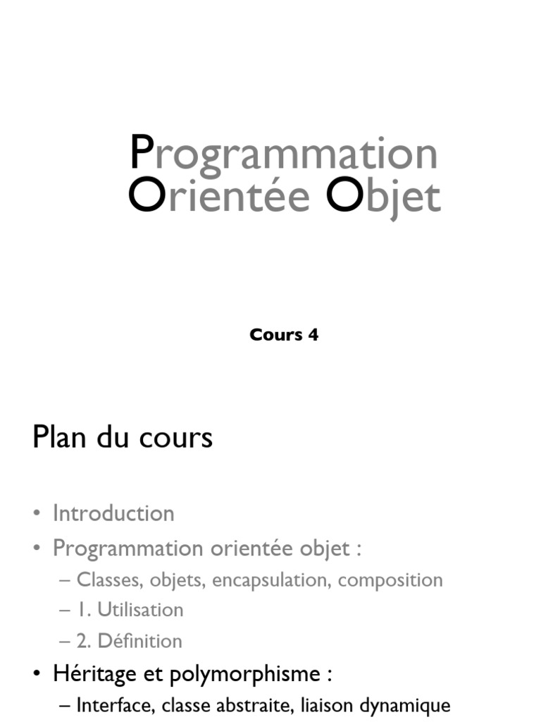 Interfaces et polymorphisme en Java | PDF