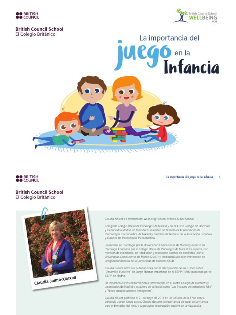 Importancia del juego en la infancia | PDF | Las emociones | Pensamiento