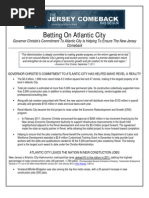Download Betting on Atlantic City by Governor Chris Christie SN86919141 doc pdf