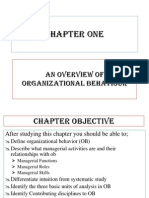 Chapter One: An Overview of Organizational Behaviour