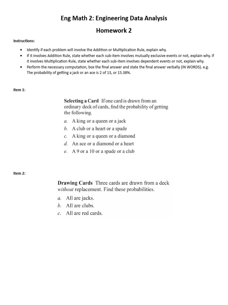 Eng Math 2 Homework 2 | PDF