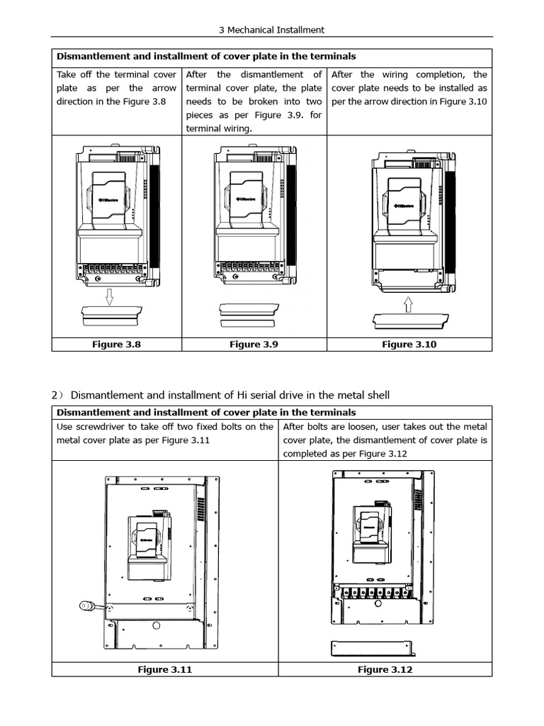 Mechanical Installation and Wiring Guide | PDF | Power Inverter ...