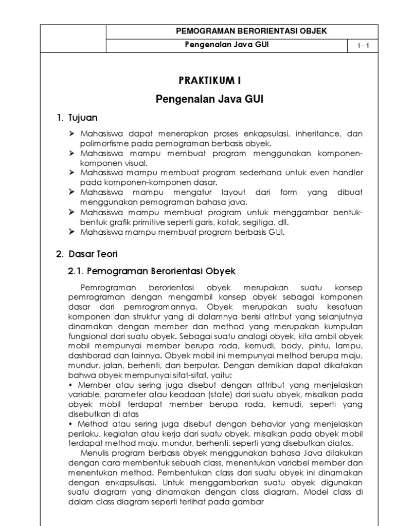 01 Java GUI | PDF | Komputer