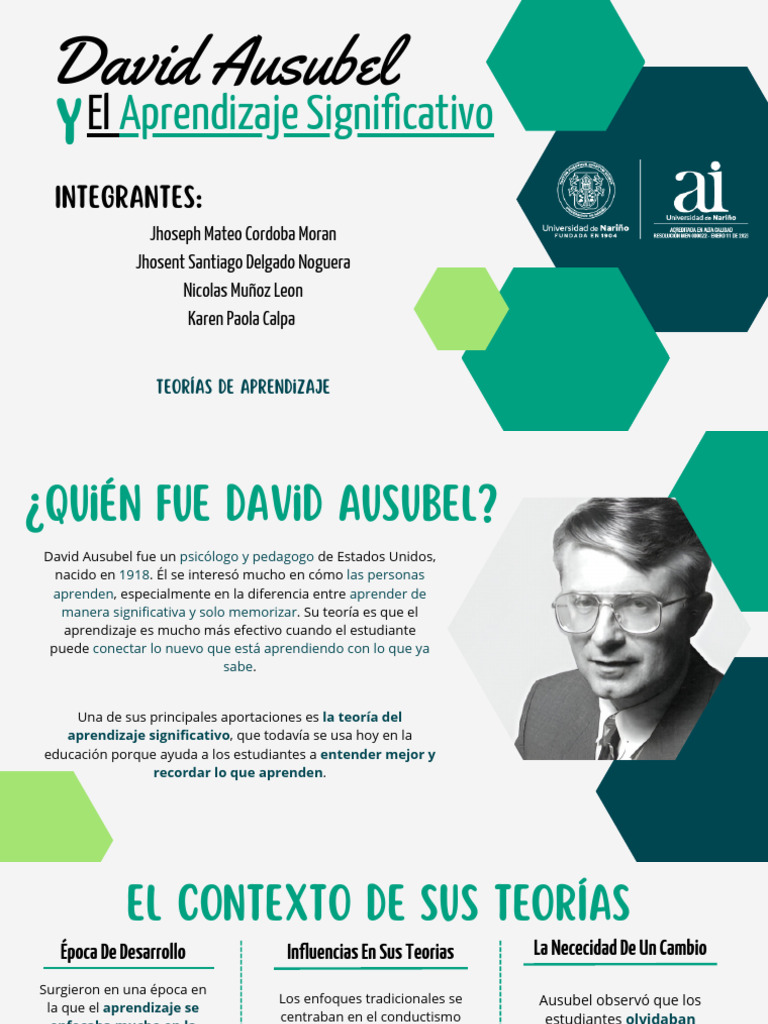 Aprendizaje Significativo de Ausubel | PDF | Aprendizaje | Memoria