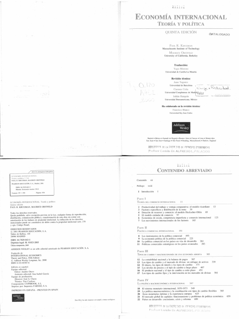 Krugman y Obstfeld - Economia Internacional. Teoria y Politica | PDF