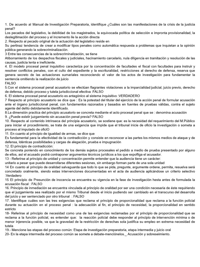 Crisis de la Justicia Penal y Principios Procesales | PDF | Ley ...