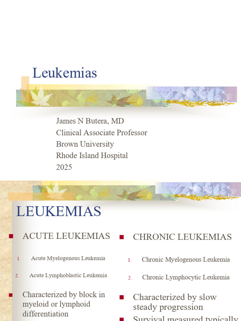 Overview of Leukemias: Types and Treatments | PDF | Leukemia | White ...