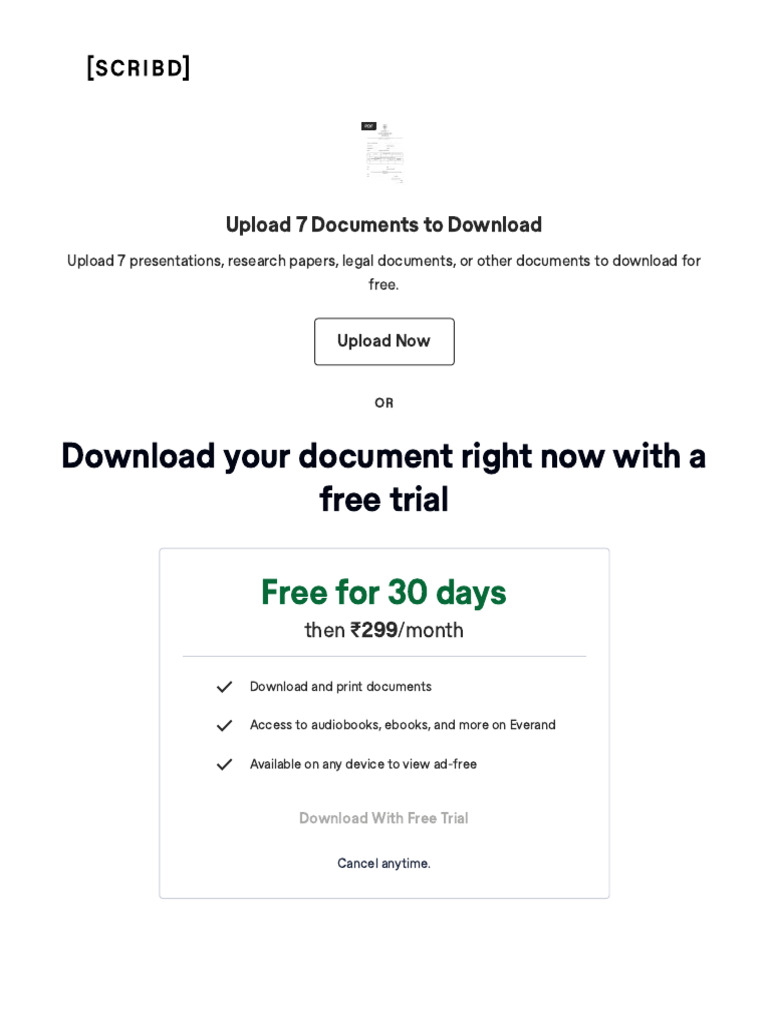 Choose A Plan - Scribd | PDF