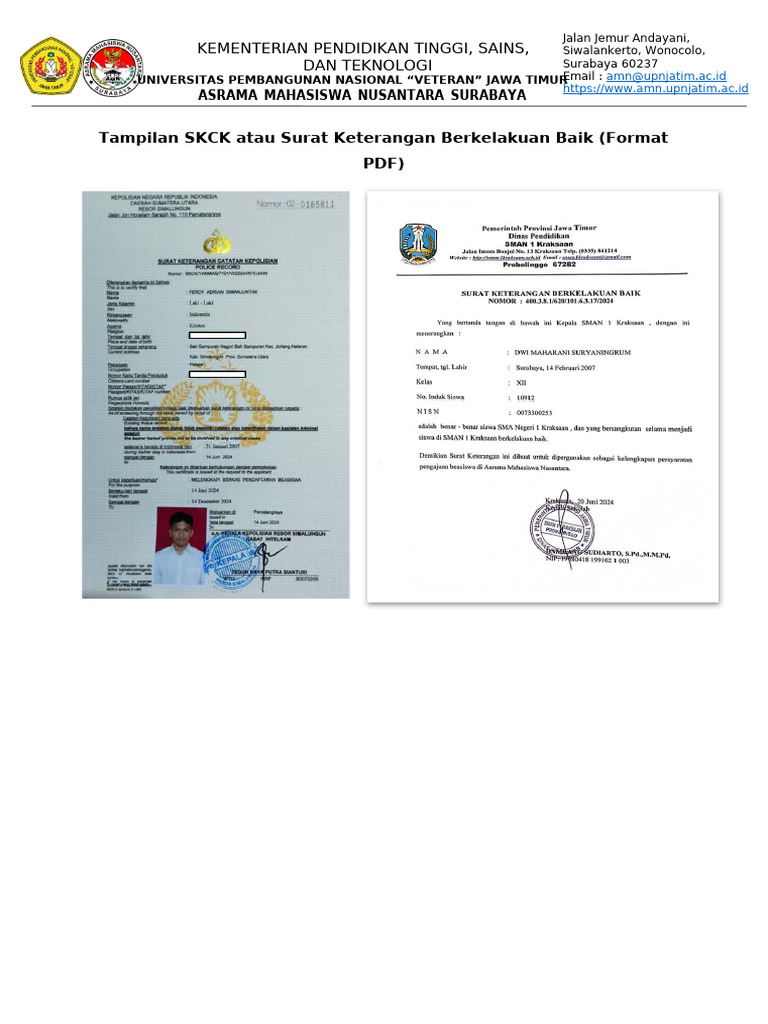 Template SKCK SKB | PDF