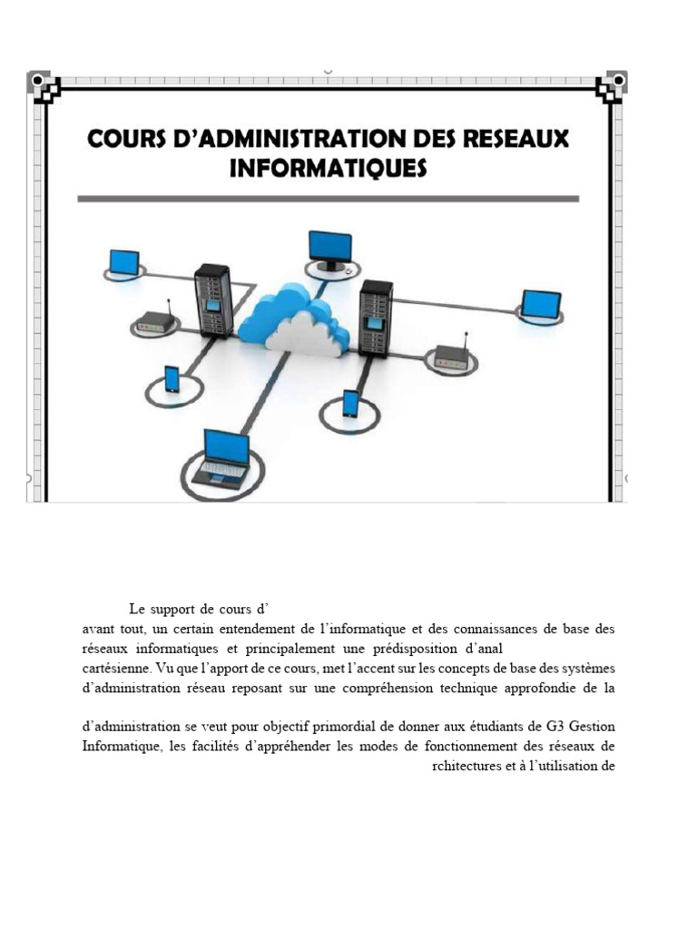 Administration des Réseaux Informatiques | PDF | Informatique | Modèle OSI